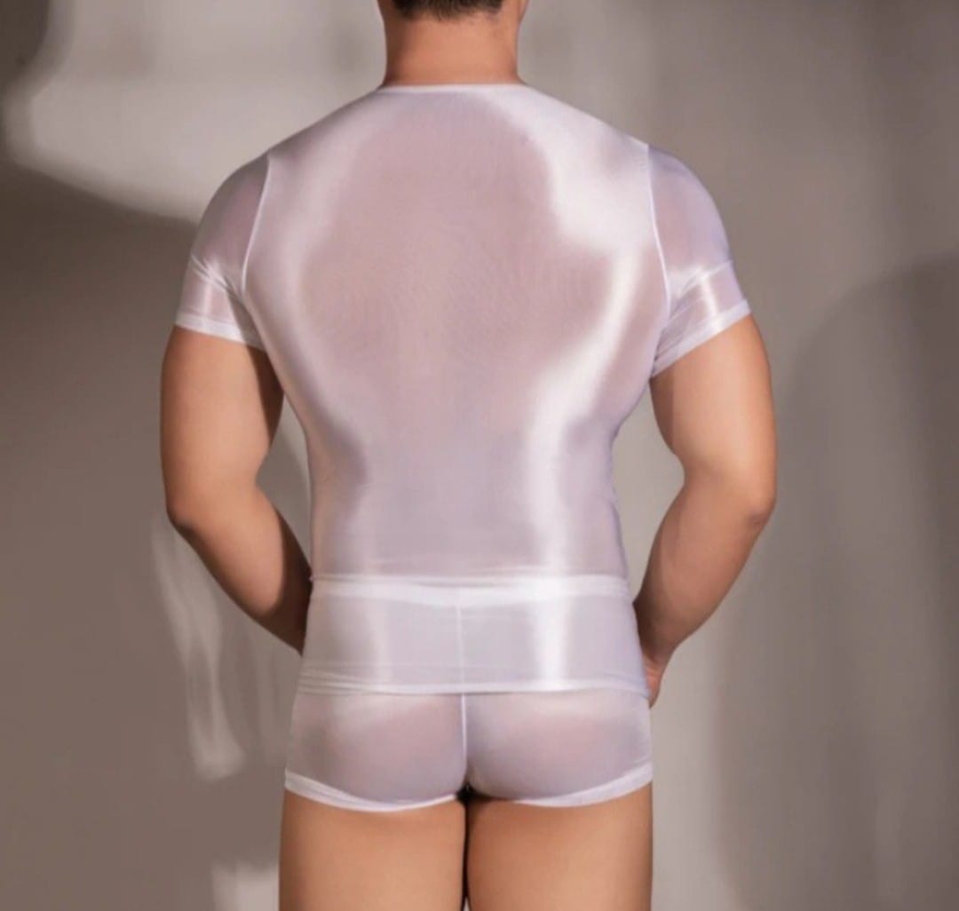 Feline men silky silk comfy sleepwear